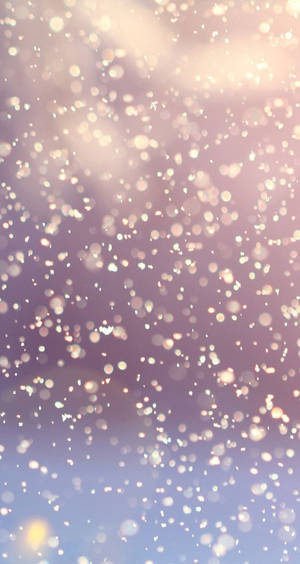Lavendel med sølvglitter iPhone — Lilla æstetisk GIF Wallpapers