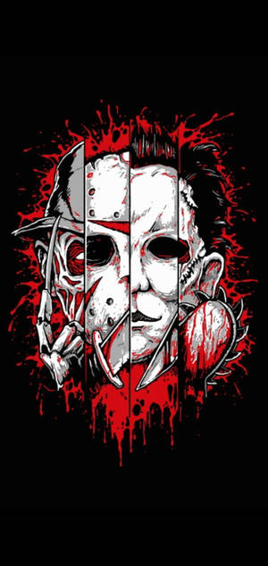 Leatherface Michael Jason Freddy baggrund. — iPhone 17 Pro Wallpapers