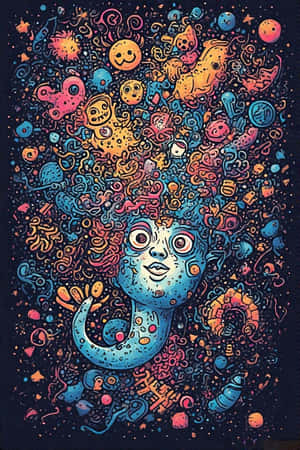 legesyg,doodle,digital kunst,quirky,kreativitet,glatte linjer,stilfuld,sjov,baggrund — iPhone 4 Wallpapers