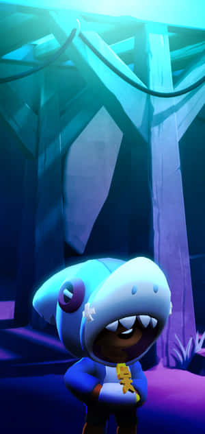 Leon Brawl Stars på en mørk nat — Xiaomi 17 Max Wallpapers
