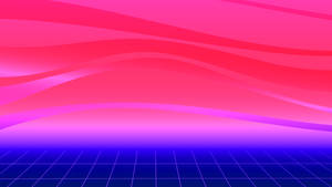 Pink og blå 80'er retro vintage abstrakt — Gradient Wallpapers