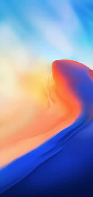 Blå Og Orange Baggrund — iPhone Air Wallpapers
