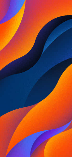 Blå Og Orange Baggrund — iPhone 17 Wallpapers
