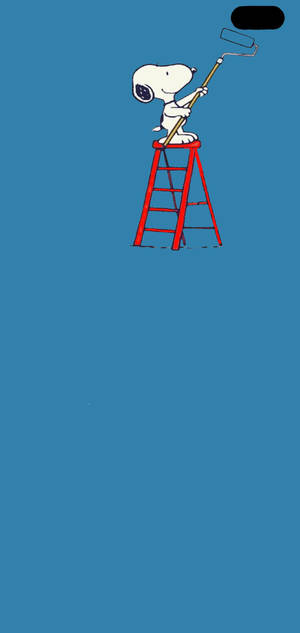 Minimalistisk Snoopy Galaxy S10 Plus fan art tapet — iPhone 16 Wallpapers