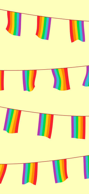 LGBT Pride Fiesta Flag wallpaper — iPhone 13 Mini Wallpapers