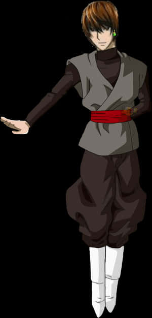 Light Yagami anime karakter positur