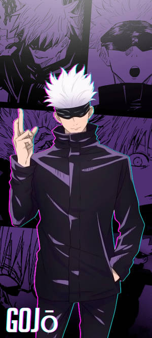Lilla Gojo Jujutsu Kaisen iPhone — Honor Magic V5 Wallpapers