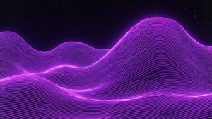 En klassisk neonlilla bølge i vaporwave-stil. — Neon lilla Wallpapers