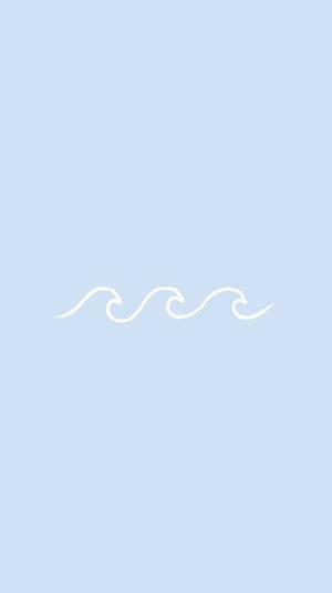 Linjekunst Bølge Smuk Æstetik wallpaper — Smuk æstetik Wallpapers