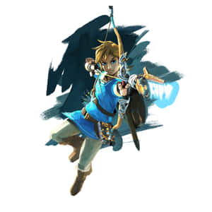 Link og Prinsesse Zelda kæmper med mod og styrke — Legenden om zelda GIF Wallpapers