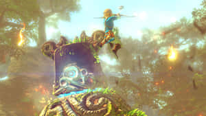 Link, tidens helt, med den legendariske Ocarina of Time — Legenden om zelda GIF Wallpapers