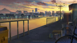 Lo Fi Anime Chill — Anime landskab Wallpapers