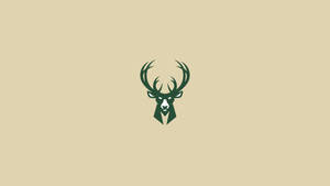 Logo på beige minimalistisk baggrund — Beige æstetik GIF Wallpapers