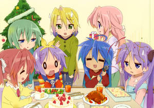 Lucky Star anime børn tapet — Anime børn Wallpapers