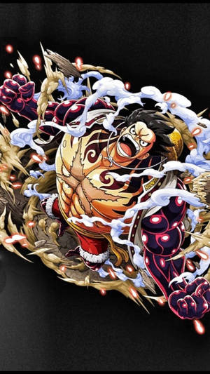Luffy Gear 4 Eksplosionskunst tapet — Luffy gear 4 Wallpapers