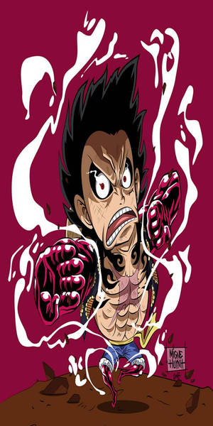 Luffy Gear 4 forvrænget kunst tapet — Luffy gear 4 Wallpapers