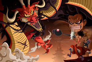Luffy Gear 4 mod Kaido tapet — Luffy gear 4 Wallpapers