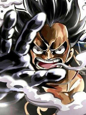 Luffy Gear 4 Raserende Hovedbillede wallpaper — Luffy gear 4 Wallpapers