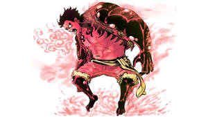 Luffy Gear 4 Rød Krop tapet — Luffy gear 4 Wallpapers