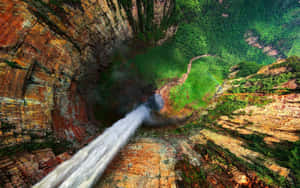 Luftfoto af Angel Falls — Vandfald Wallpapers