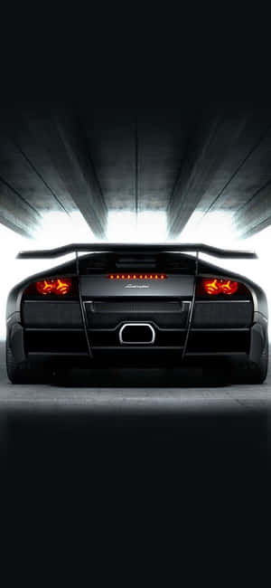 Sort Lamborghini iPhone — iPhone 15 Wallpapers