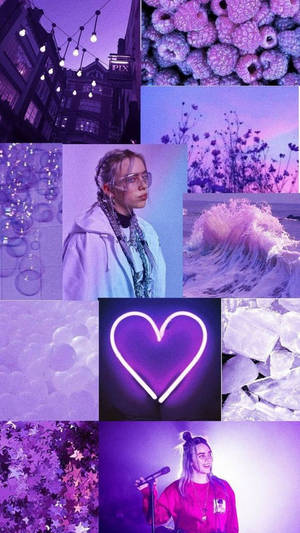 Lys lilla æstetisk Billie Eilish — Mørk lilla æstetik Wallpapers