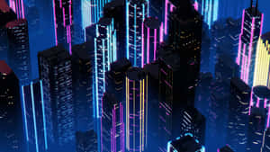 Neon City baggrund — Neon by Wallpapers