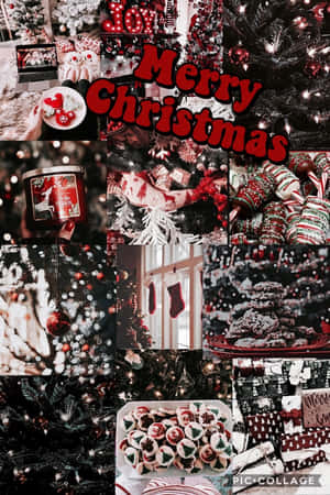 Rød julebaggrund — Rød jul Wallpapers