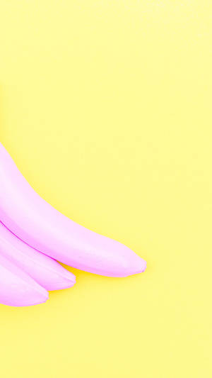 Lyserød banan pastelgul æstetik — Pastelgul æstetik Wallpapers