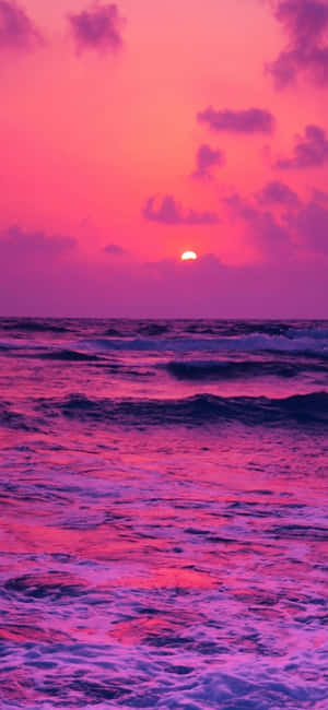 Lyserød Strandsolnedgang — Xiaomi 18 Pro Max Wallpapers