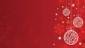 Rød julebaggrund