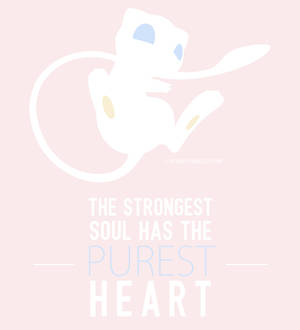 Mew Purest Heart Citat baggrund — Galaxy Z Fold Wallpapers