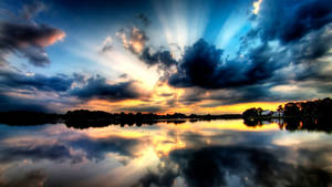 Macbook Air Vand Solnedgang — MacBook Air Wallpapers