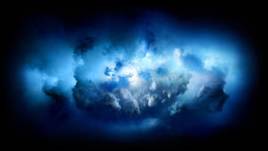 Mørkeblå skyet himmel til MacBook Pro-baggrund. — MacBook Pro Wallpapers