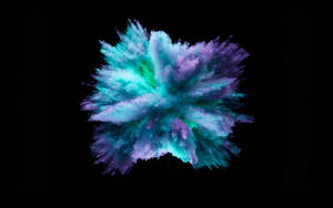 MacBook Pro farveeksplosion på sort baggrund tapet. — MacBook Pro Wallpapers