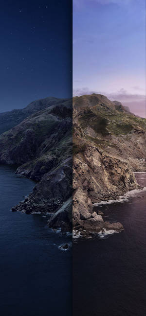 MacOS Catalina nat og dag wallpaper — iPhone 12 mini Wallpapers
