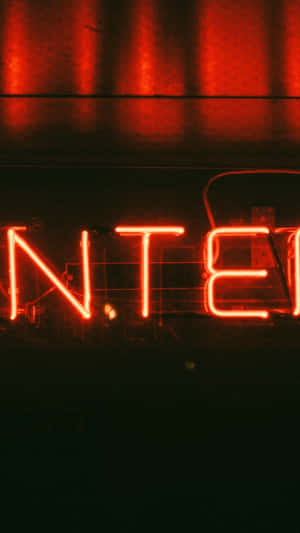 Neonrød æstetik