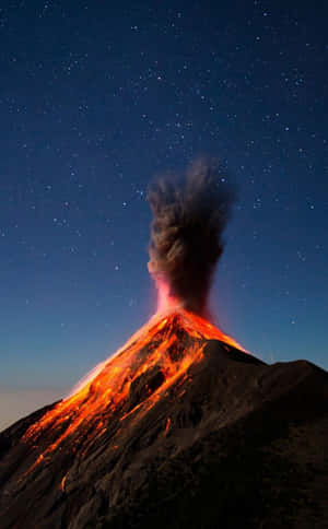 Magmatisk eksplosion Volcán de Fuego vulkan — Tecno Megapad SE Wallpapers