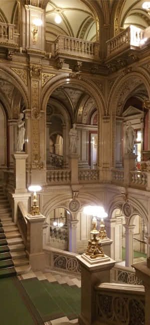 Majestætisk Udsigt Over Wiens Katedral I Skumringen — Vivo X300 E Wallpapers