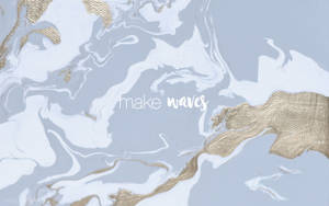 Make Waves Kunsttekst Æstetisk Mac