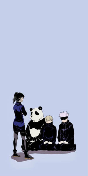 Maki Zenin i aktion - Jujutsu Kaisen telefonbaggrund — Jujutsu kaisen Wallpapers