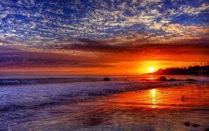 Malibu smuk solnedgang tapet — Los Angeles solnedgang Wallpapers