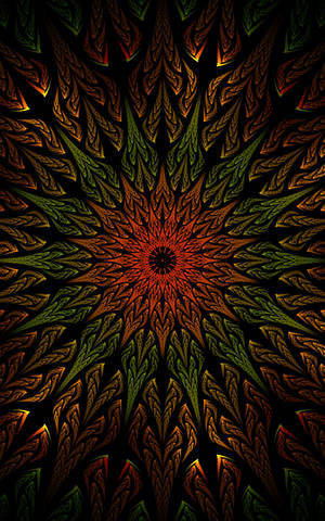 Mørk fraktal mandala baggrund — RedMagic Tablet Wallpapers