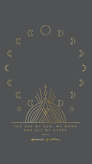 Månens faser spirituel æstetik — Åndelig æstetik Wallpapers