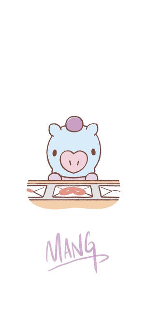 Tapet med Mang Bt21 kunstværk — iPhone 18 Pro Max Wallpapers