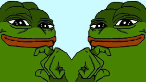 Meme Kawaii Frø Tegning tapet