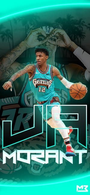 Memphis Grizzlies Ja Morant Plakat wallpaper — ROG Phone 9 FE Wallpapers