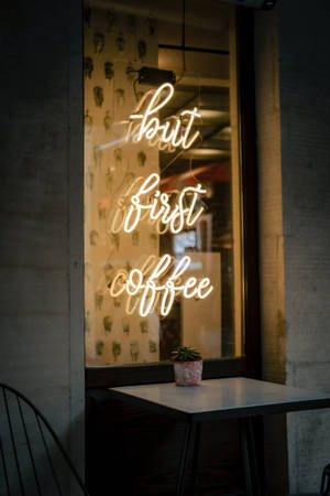 Men Først Kaffe Neon Iphone