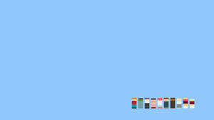 Simple rektangulære former som mennesker tapet — Simpel Wallpapers