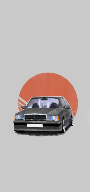 Mercedes iPhone X minimalistisk kunst — iPhone 13 Mini Wallpapers